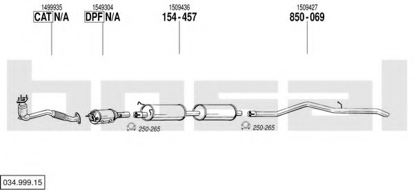 BOSAL 034.999.15 Exhaust System